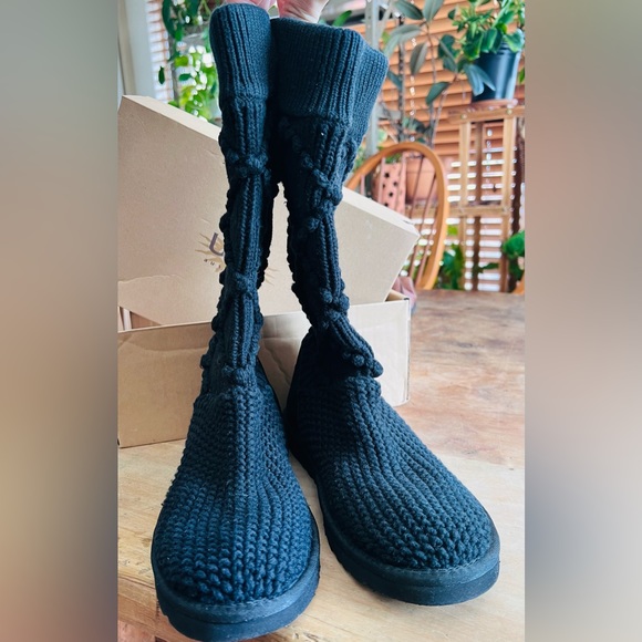 UGG Australia Classic Argyle Knit Boot Size8 USA 6.5 UK 39 EU - Picture 6 of 11